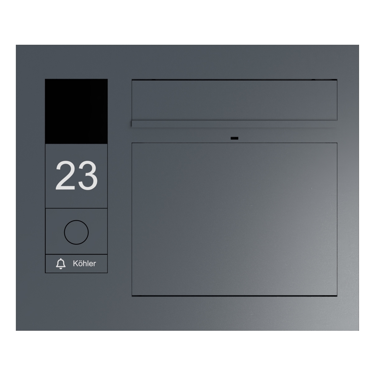 Design letterbox pillar GRIMM with function box