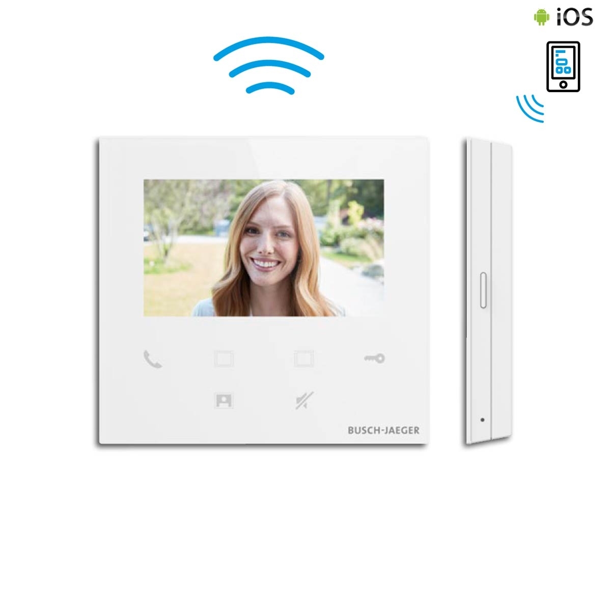 Busch-Jaeger Busch-Welcome® Video Innenstation 4.3" WLAN weiss Aufputz Busch-Jaeger Busch-Welcome® Video Innenstation 4.3" WLAN weiss Aufputz