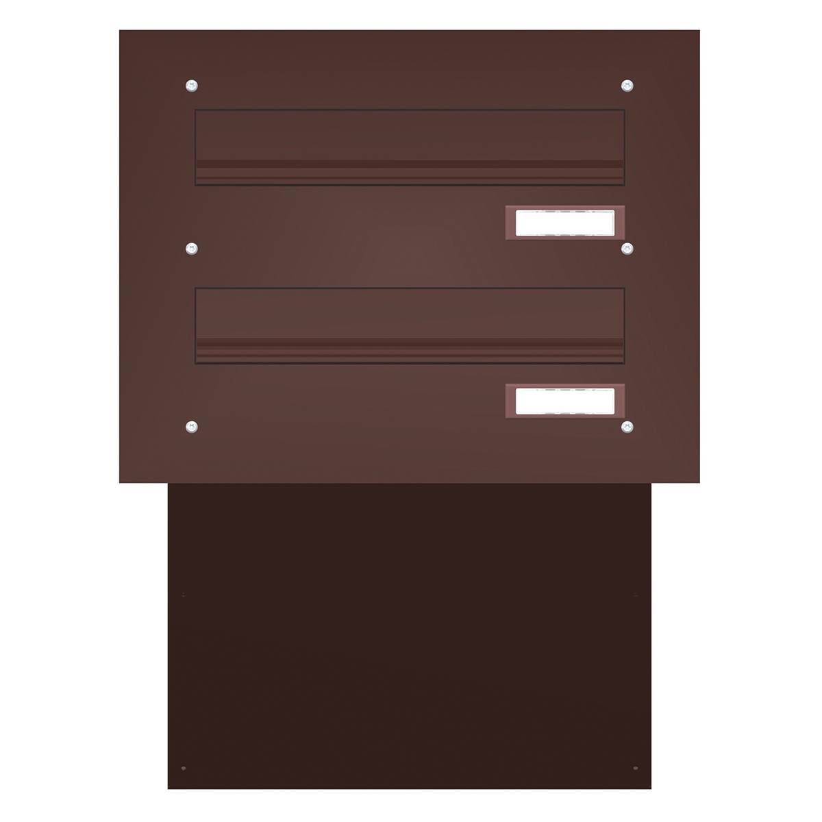 Boîte aux lettres murale BASIC 622 peinte par poudrage - 2 parties Boîte aux lettres murale BASIC 622 peinte par poudrage - 2 parties