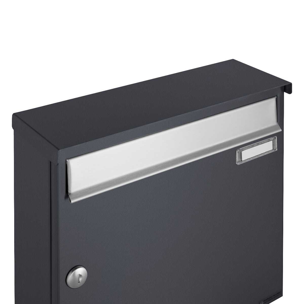 Ensemble de 6 boîtes aux lettres 3x2 autoportantes Design BASIC 381 ST-R - acier inoxydable RAL 7016 gris anthracite