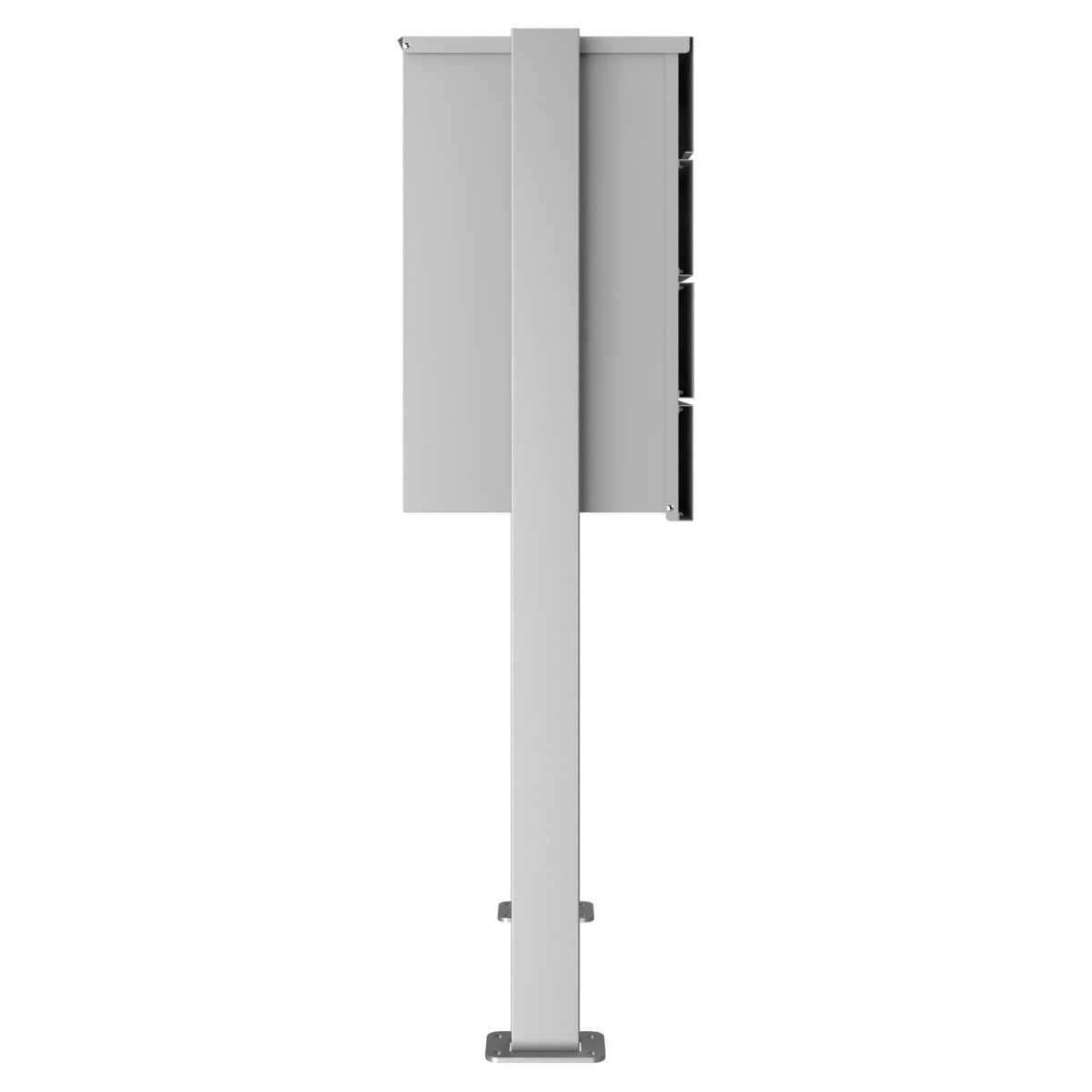 Freistehende Paketbox KANT Edition ST-Q - Design Elegance 1 - RAL 9007 graualuminium