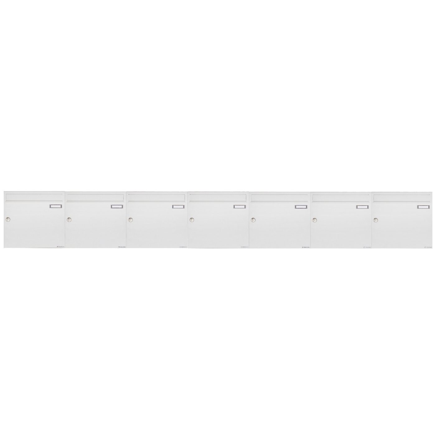 7er 7x1 Aufputz Briefkastenanlage Design BASIC 382A AP - RAL 9016 verkehrsweiß 7er 7x1 Aufputz Briefkastenanlage Design BASIC 382A AP - RAL 9016 verkehrsweiß