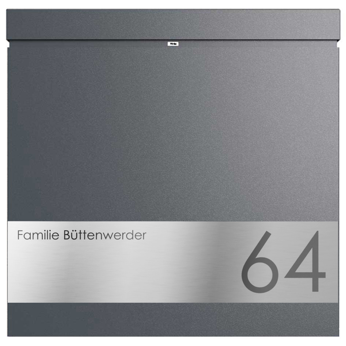 a61f26144585fae679f94b54b78004e544b2ade7 Skrzynka na listy BRENTANO® - Design Elegance 2 - szary antracyt RAL 7016