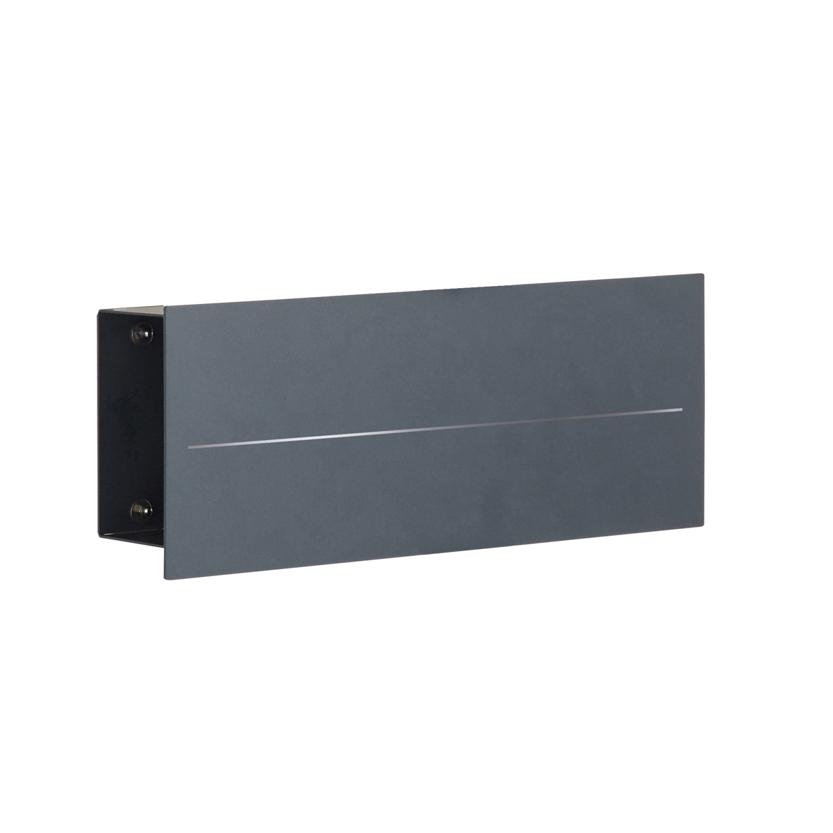 Design stainless steel newspaper compartment SCHILLER MEDIUM Elegance - RAL of your choice
