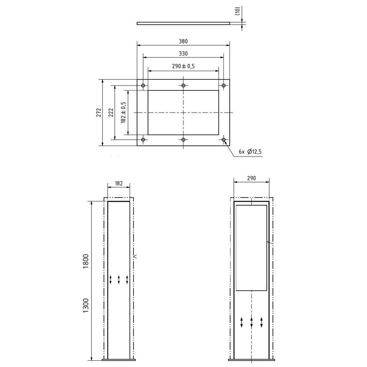 Charging pole Plug BASIC Charge 2 - 22kW/32A - 11kW/16A with 2x type 2 socket Charging pole Plug BASIC Charge 2 - 22kW/32A - 11kW/16A with 2x type 2 socket