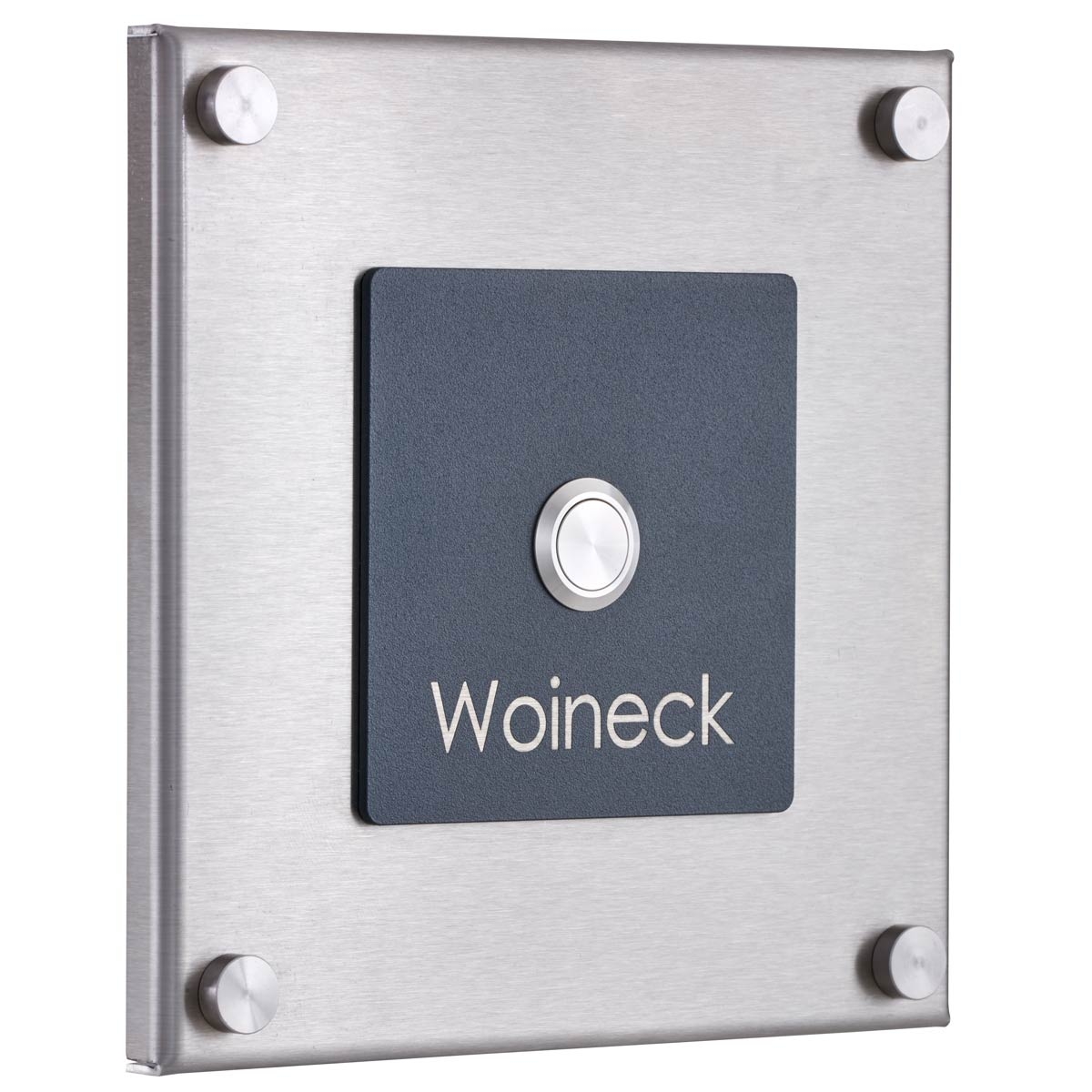 e2ea5e3fc71344b0381b19e7840093621ee871bf Stainless steel doorbell plate OHAIN BIColour - polished stainless steel - RAL of your choice