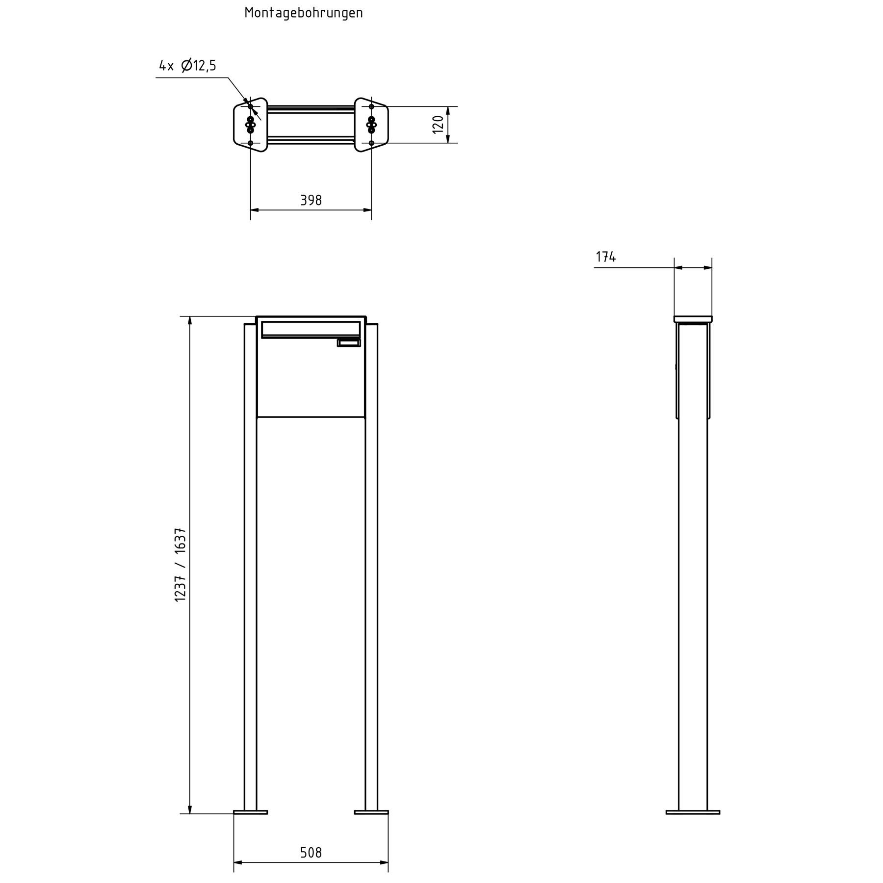 1er Edelstahl Zaunbriefkasten Design BASIC Plus 380XZ ST-T - RAL nach Wahl 1er Edelstahl Zaunbriefkasten Design BASIC Plus 380XZ ST-T - RAL nach Wahl
