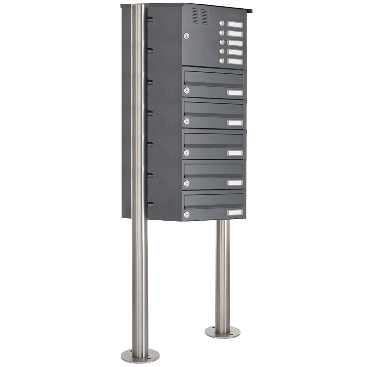Pedestal letterbox Design BASIC 385 ST-R with bell box