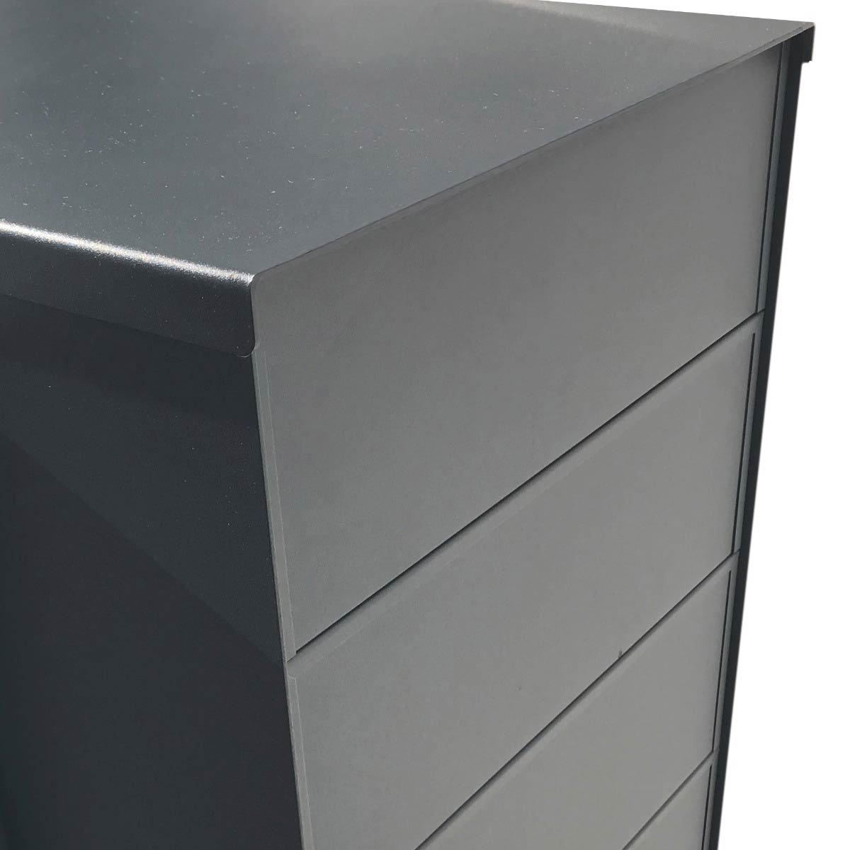 6er Edelstahl Briefkastenanlage Design BASIC Plus 385XW zur seitlichen Wandmontage - RAL nach Wahl 6er Edelstahl Briefkastenanlage Design BASIC Plus 385XW zur seitlichen Wandmontage - RAL nach Wahl