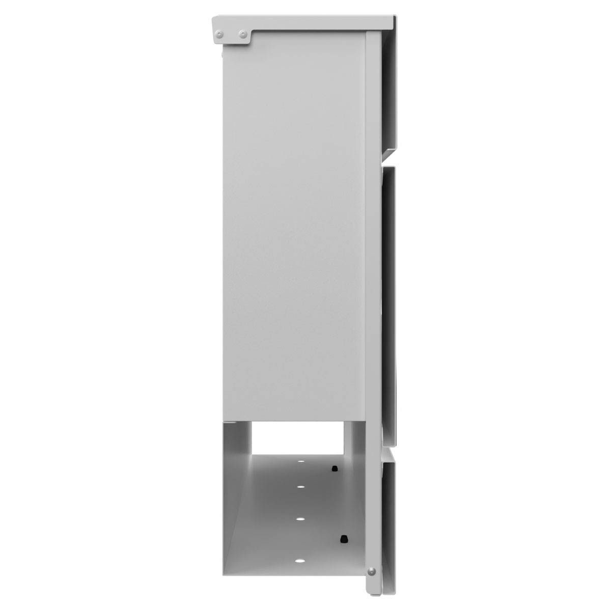 KANT letterbox with newspaper compartment - Avantgarde 1 design - RAL 9016 traffic white KANT letterbox with newspaper compartment - Avantgarde 1 design - RAL 9016 traffic white
