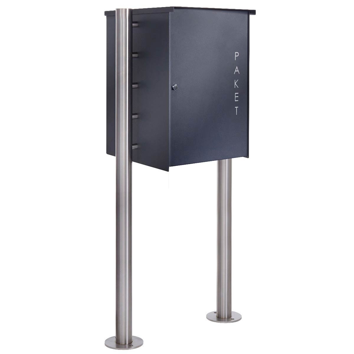 Cassetta per pacchi autoportante in acciaio inox BASIC Plus 863X ST-R - Scomparto per pacchi 550x370 in RAL a scelta Cassetta per pacchi autoportante in acciaio inox BASIC Plus 863X ST-R - Scomparto per pacchi 550x370 in RAL a scelta
