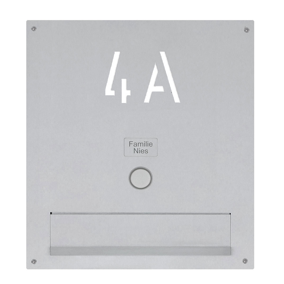 Stainless steel letter slot - slot 240x35mm - 300x375mm - camera intercom - INDIVIDUAL Stainless steel letter slot - slot 240x35mm - 300x375mm - camera intercom - INDIVIDUAL