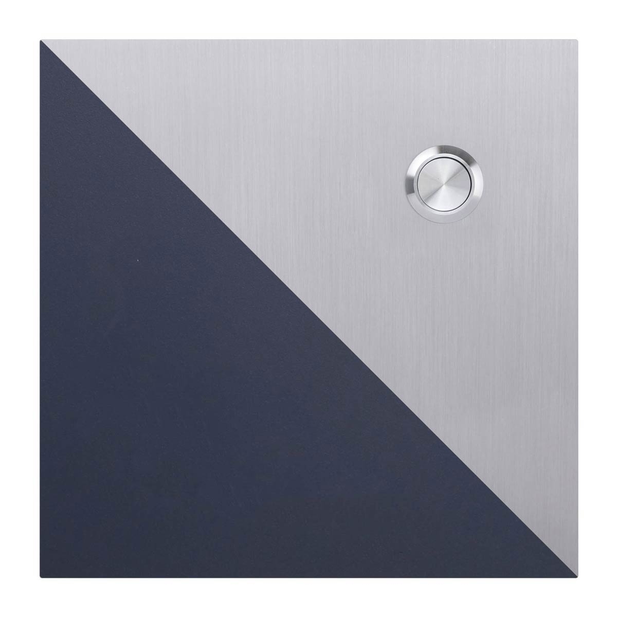 5ecd0e72335e374cc8e56c49a0d4ff9764e5a617 Edelstahl Klingelplatte BASIC 424E4-150150 - Elegance IV - pulverbeschichtet - QUADRATISCH