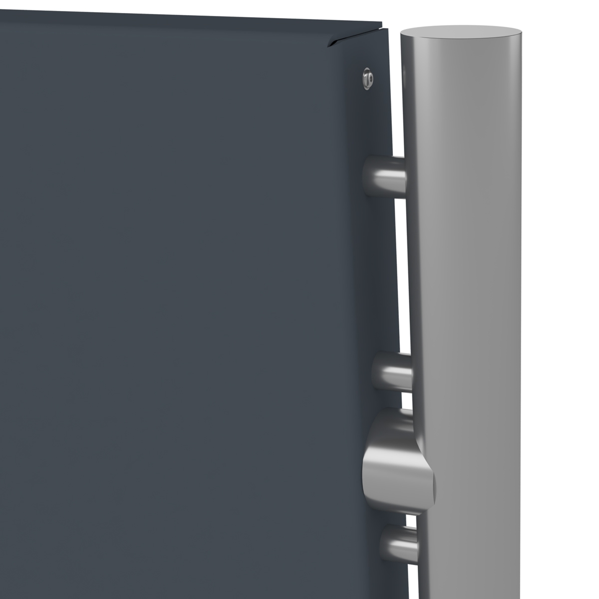 Edelstahl Standsäule BASIC 605 ST-R - Wallbox vorbereitet - RAL nach Wahl Edelstahl Standsäule BASIC 605 ST-R - Wallbox vorbereitet - RAL nach Wahl