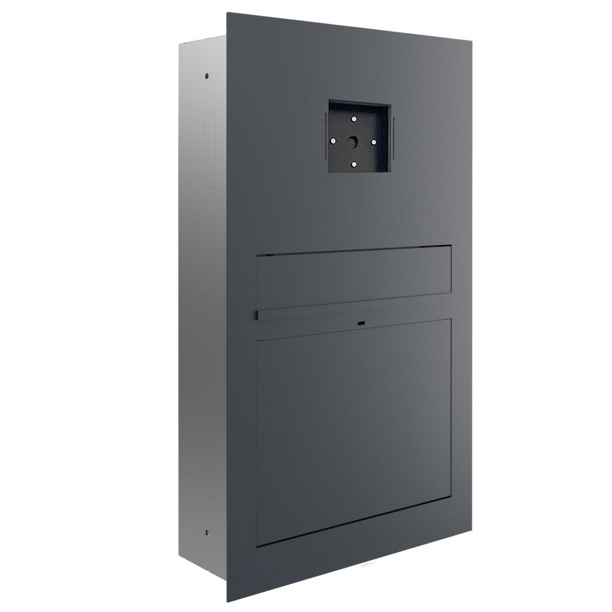 Design Unterputz Briefkasten GRIMM - Farbe nach Wahl - LOXONE Intercom/Code Touch 1x1 vorbereitet