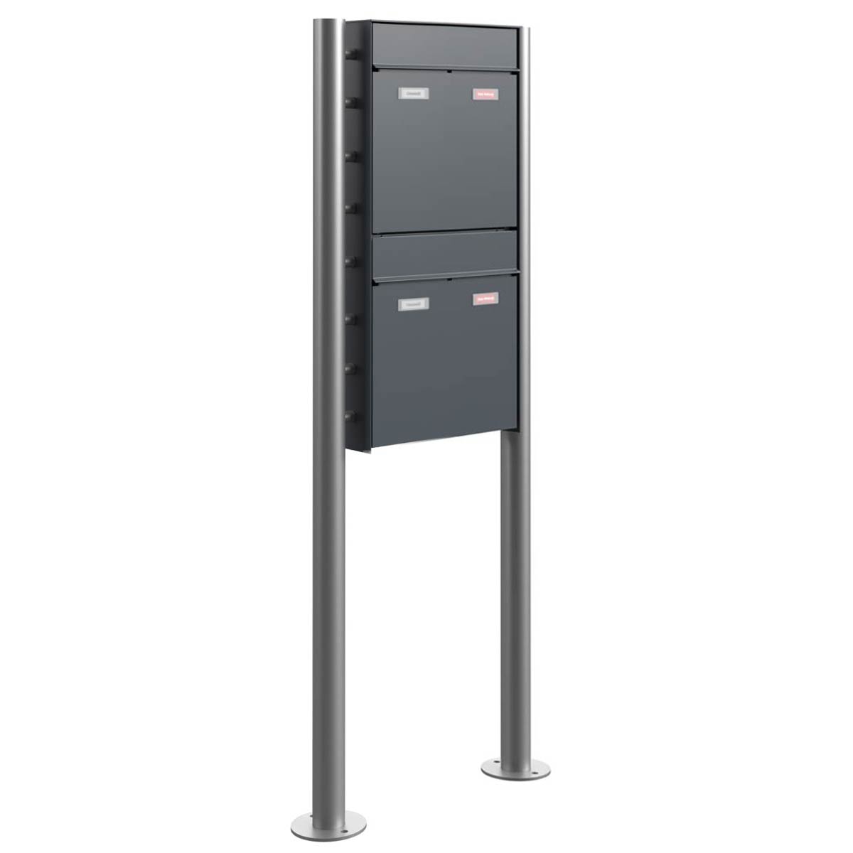 2er 1x2 design letterbox GOETHE ST-R - RAL of your choice 2er 1x2 design letterbox GOETHE ST-R - RAL of your choice
