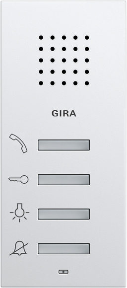 Gira Station d'appartement AP blanc pur brillant 125003 Gira Station d'appartement AP blanc pur brillant 125003