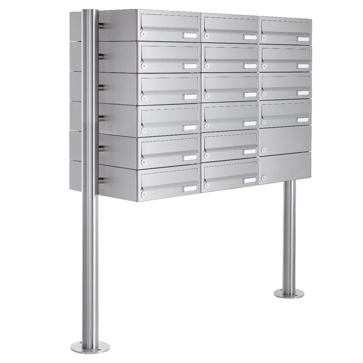19 letterbox system freestanding Design BASIC 385-VA ST-R - stainless steel V2A, polished