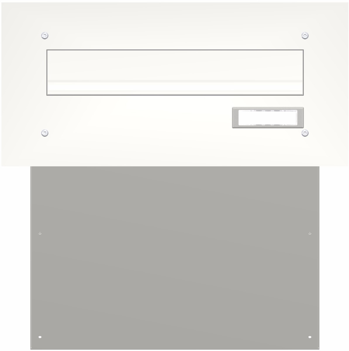 Mauerdurchwurf Briefkasten BASIC 622 pulverbeschichtet - 1 Partei Mauerdurchwurf Briefkasten BASIC 622 pulverbeschichtet - 1 Partei