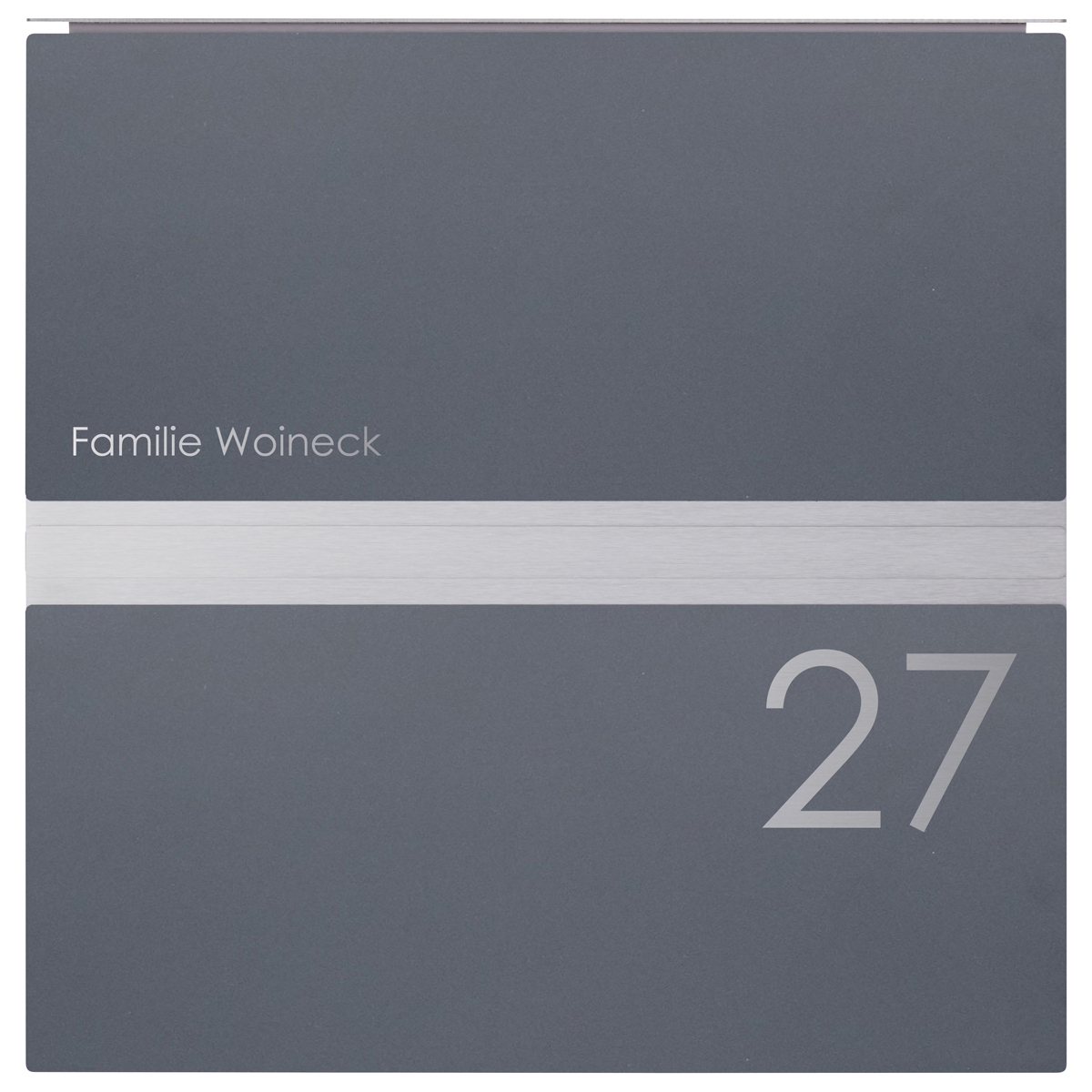 Edelstahl Design Briefkasten KÄSTNER - Design Linie "ONE" in RAL nach Wahl Edelstahl Design Briefkasten KÄSTNER - Design Linie "ONE" in RAL nach Wahl