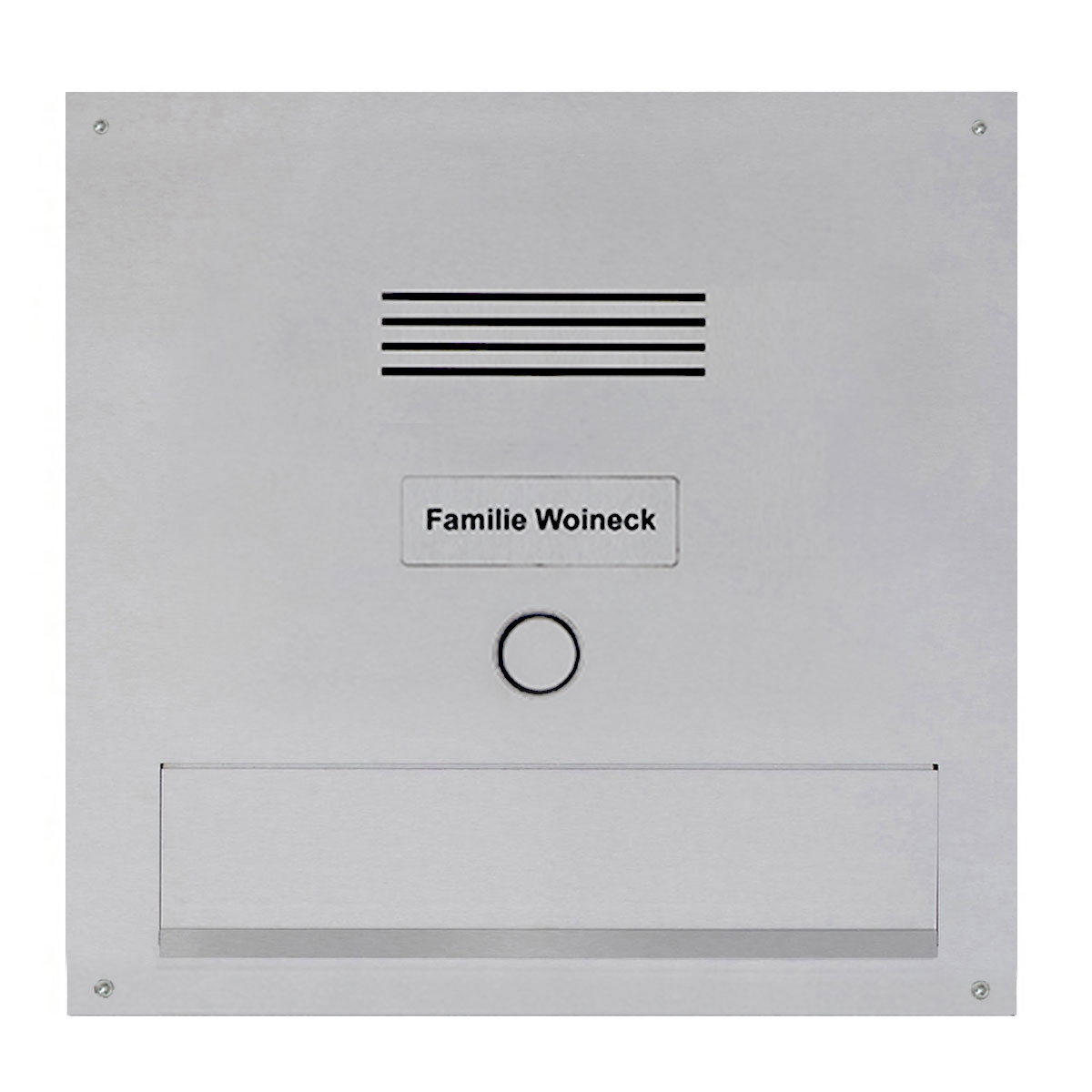 Briefeinwurf aus Edelstahl - Einwurf 350x63mm - 410x375mm - Kamera- Sprechstelle - INDIVIDUELL Briefeinwurf aus Edelstahl - Einwurf 350x63mm - 410x375mm - Kamera- Sprechstelle - INDIVIDUELL