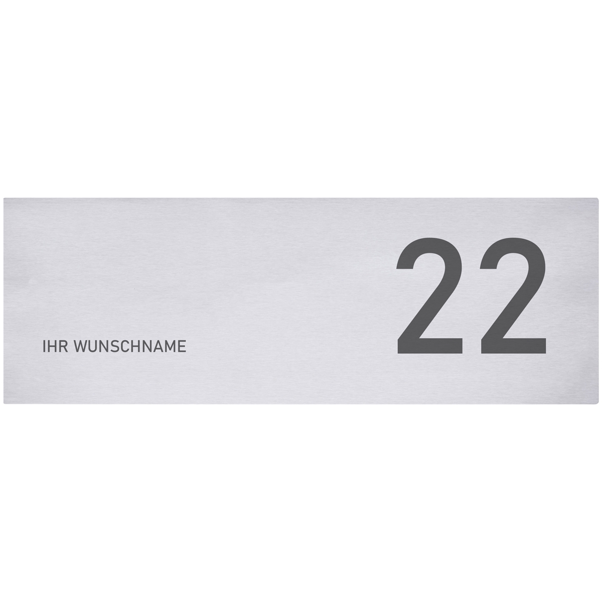 ef161022dc292a8483a698d0d4e188b9f1fa0cc4 Briefkastenblende AVANTGARDE für BASIC 862B - selbstklebend - 400x140 - Edelstahl geschliffen