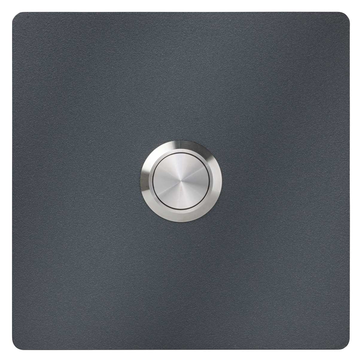 cec97b60f1aeb1b16f759f1ae40aa6bdecd165c4 Plaque de sonnette en acier raffiné BASIC 421-9090 revêtu par poudre - QUADRATIQUE