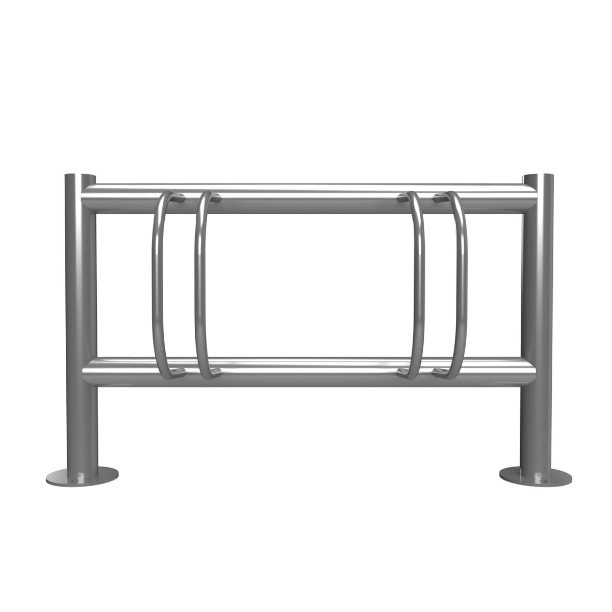 2b5a9c953e39aeb0cc80b6340e85b23030829dbd Supports à vélos ACHIM - acier inoxydable V2A poli - réglage des roues sur deux côtés
