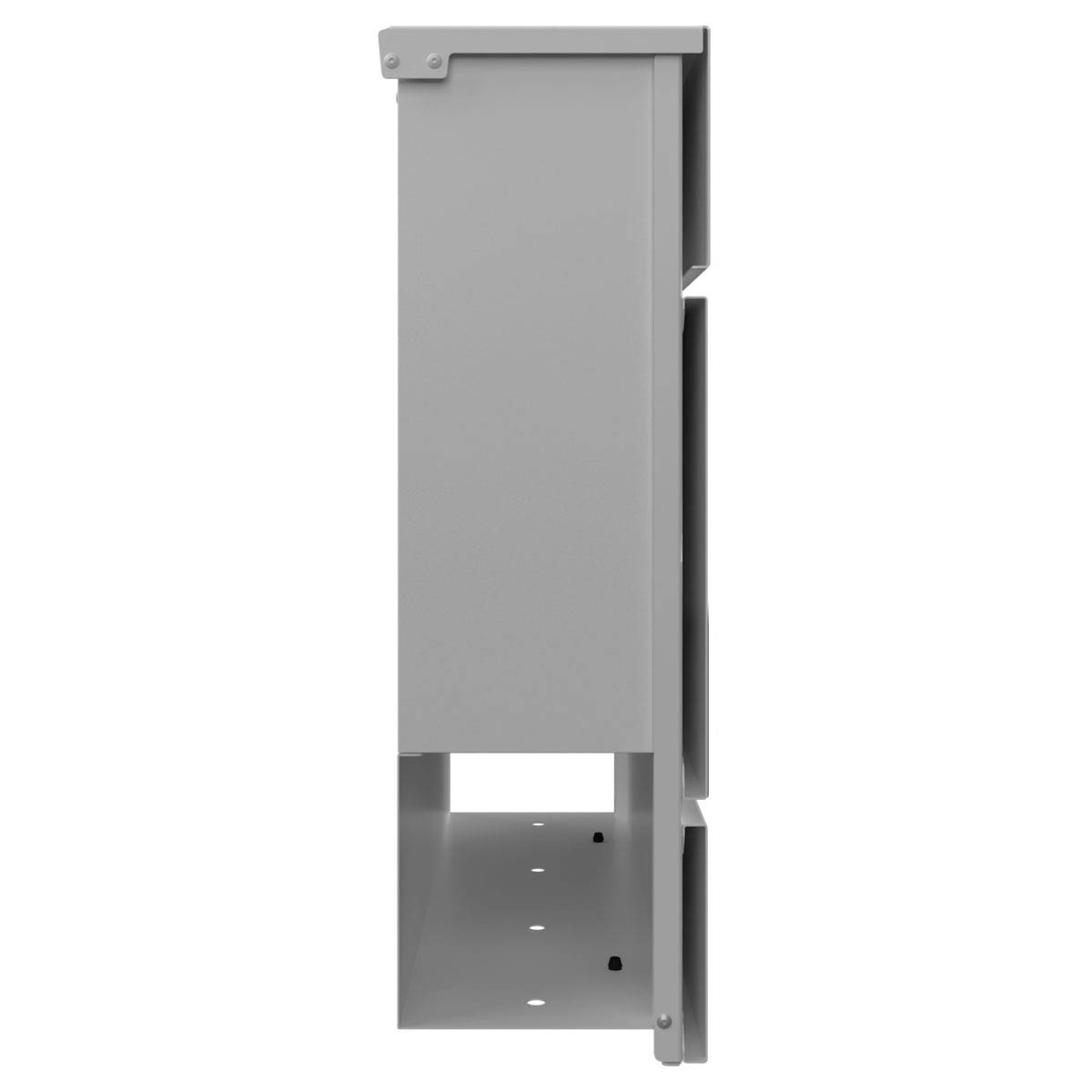 KANT Edition letterbox with newspaper compartment - Elegance 4 design - RAL 9007 grey aluminium KANT Edition letterbox with newspaper compartment - Elegance 4 design - RAL 9007 grey aluminium