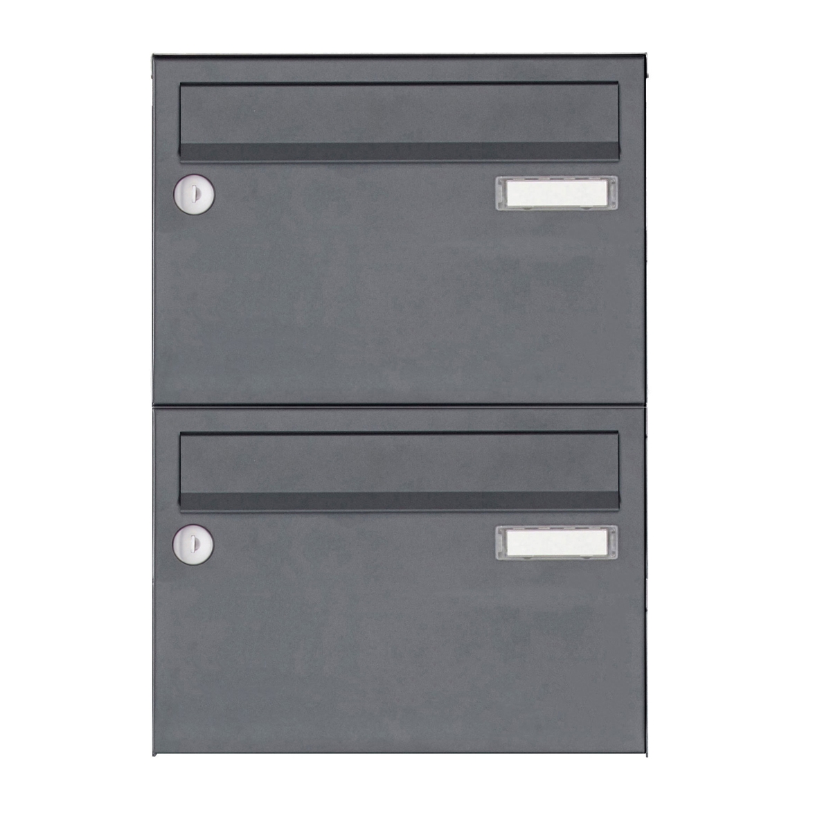 2er Edelstahl Aufputz Briefkastenanlage Design BASIC Plus 385 XA 220 - RAL nach Wahl 2er Edelstahl Aufputz Briefkastenanlage Design BASIC Plus 385 XA 220 - RAL nach Wahl