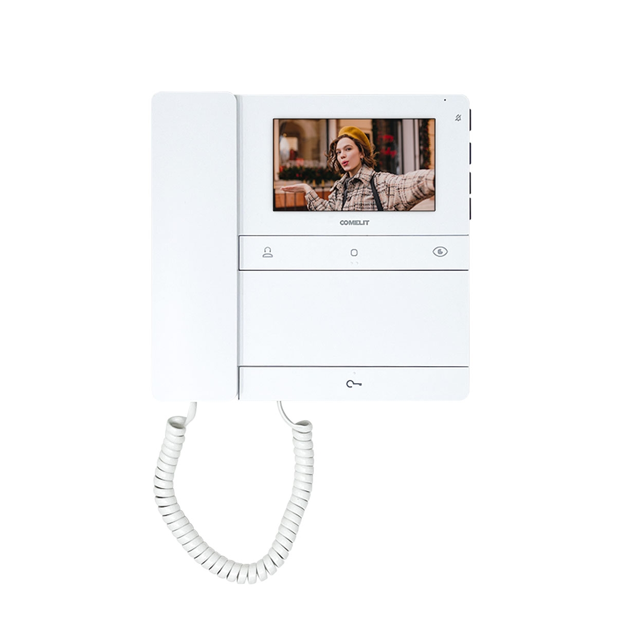 COMELIT Wohnungsstation LS8701 – 4,3″ Videosprechstelle LOGOS mit Handapparat