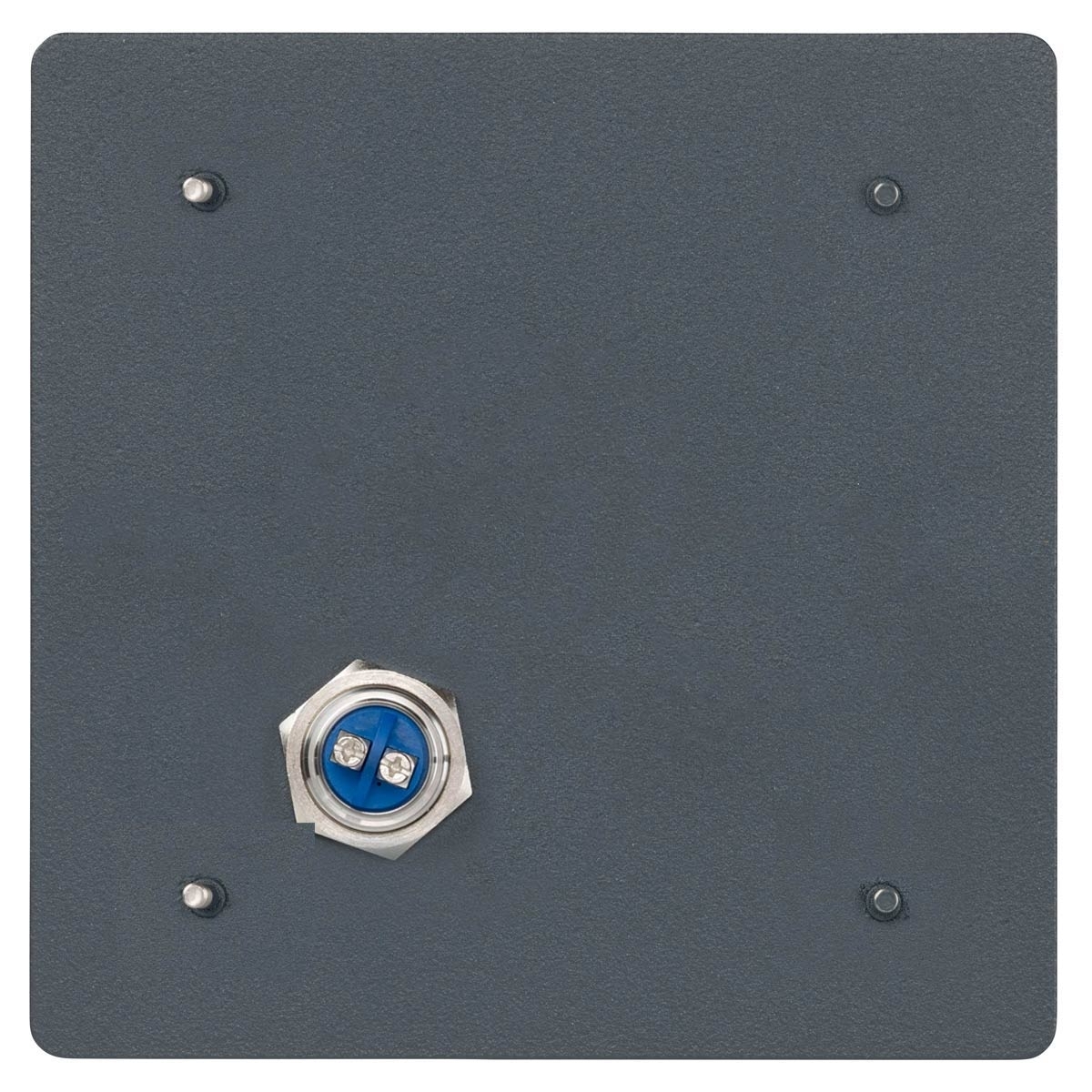 610f48844bcb487029a98e687083a06592ddcd08 Edelstahl Klingelplatte BASIC 424E4-150150 - Elegance IV - pulverbeschichtet - QUADRATISCH