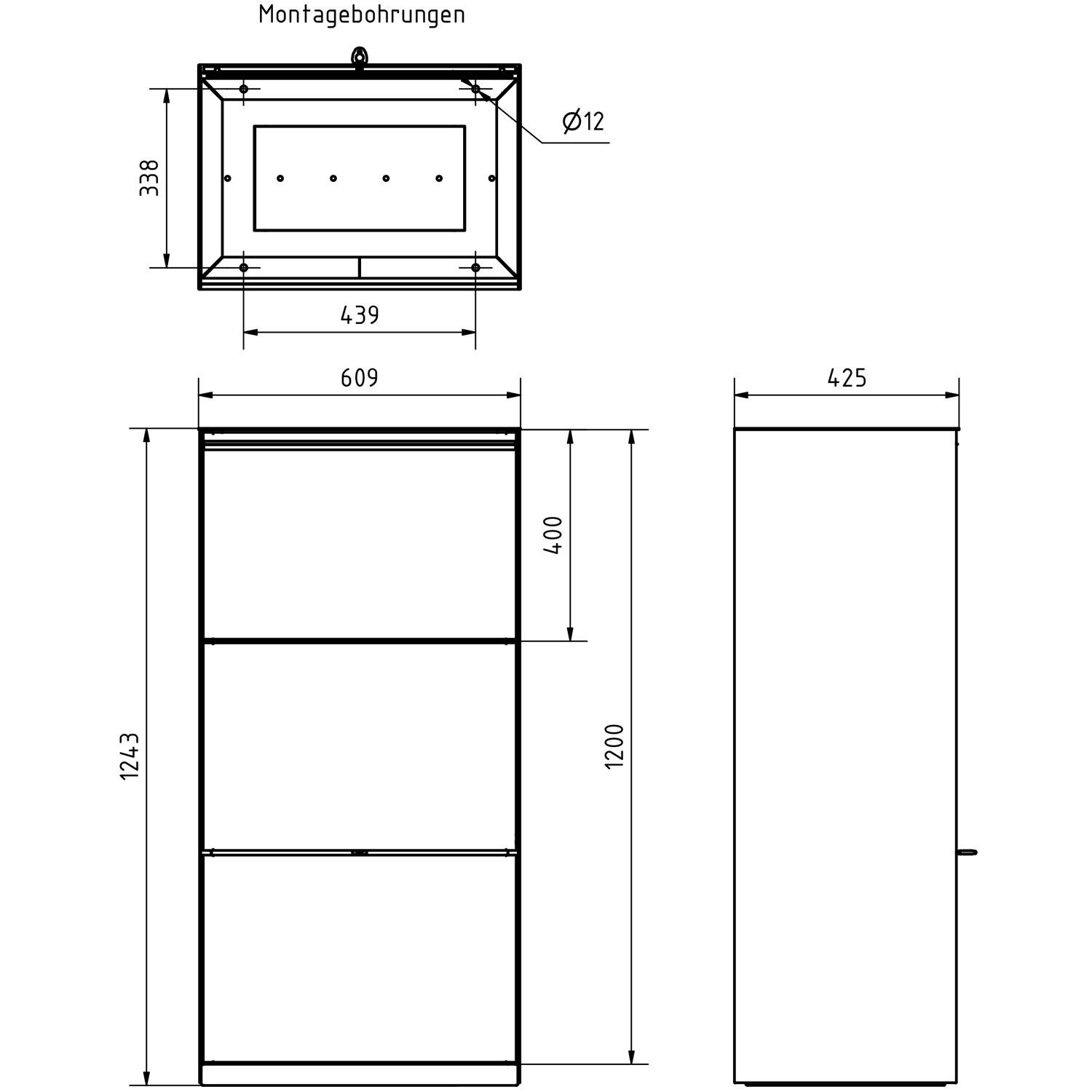 Boîte à paquets autonome XXL GOETHE - système de sas - RAL au choix Boîte à paquets autonome XXL GOETHE - système de sas - RAL au choix