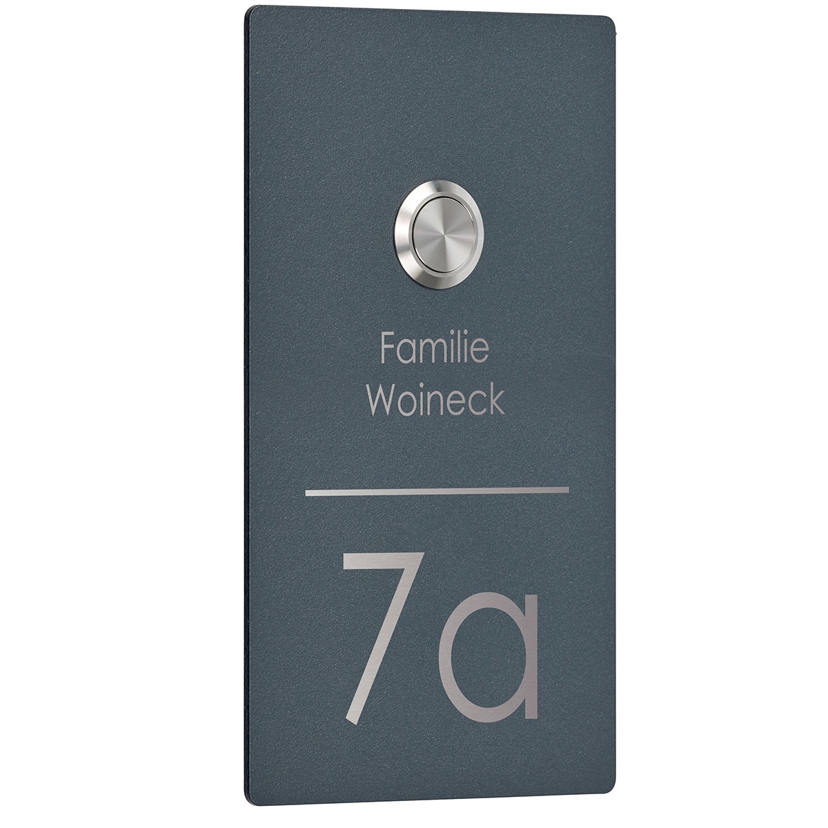 Stainless steel bell plate BASIC 421BE1S-90180 - Elegance I - powder-coated - RECTANGULAR