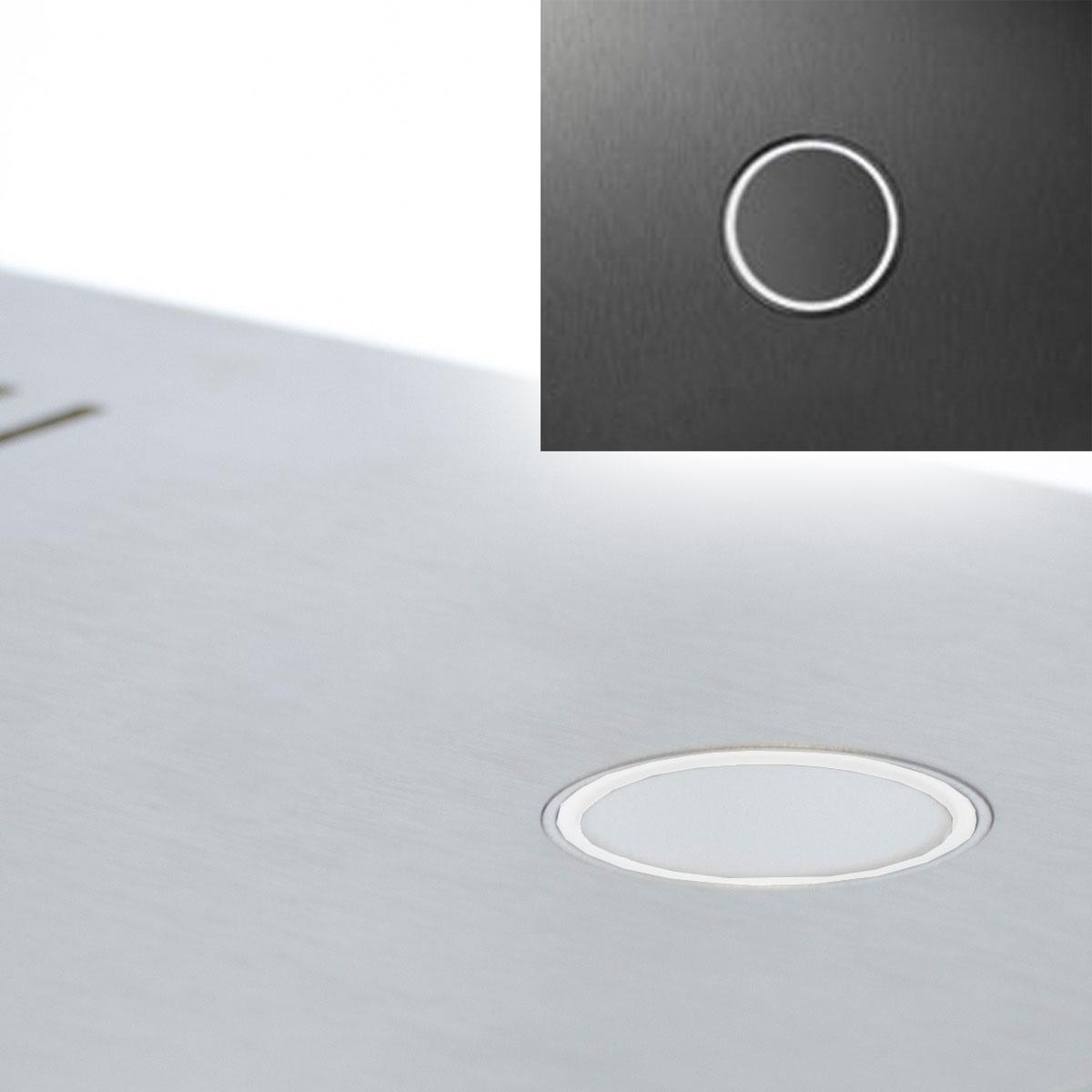 Campanello a LED con illuminazione ad anello bianco Campanello a LED con illuminazione ad anello bianco