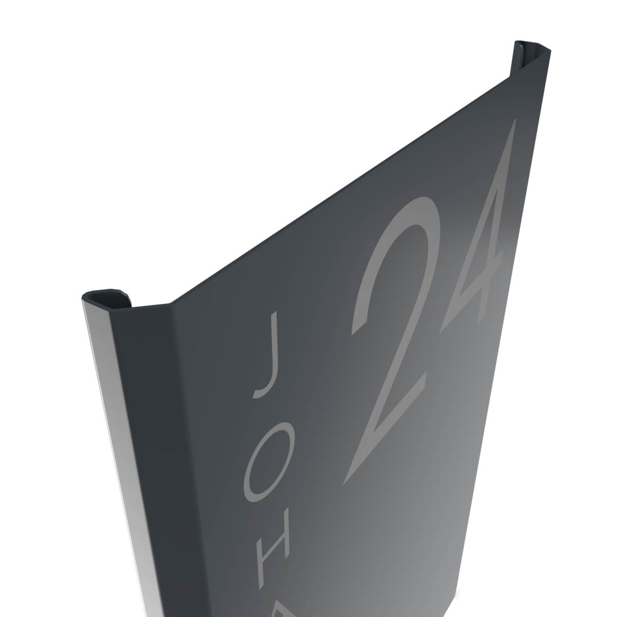 e13d1fbd1bfca1e21088e213400f98e9f08824ee Stainless steel sign Elegance 424A 240x500 - RAL of your choice - LED lighting - House number - Street or name