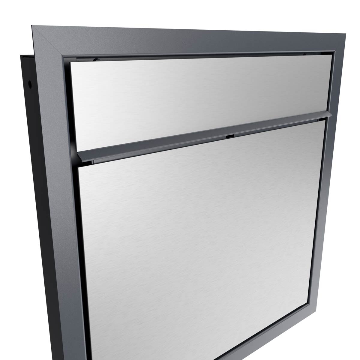 Design flush-mounted letterbox GOETHE UP - BI-Color Edition - VA-RAL of your choice Design flush-mounted letterbox GOETHE UP - BI-Color Edition - VA-RAL of your choice