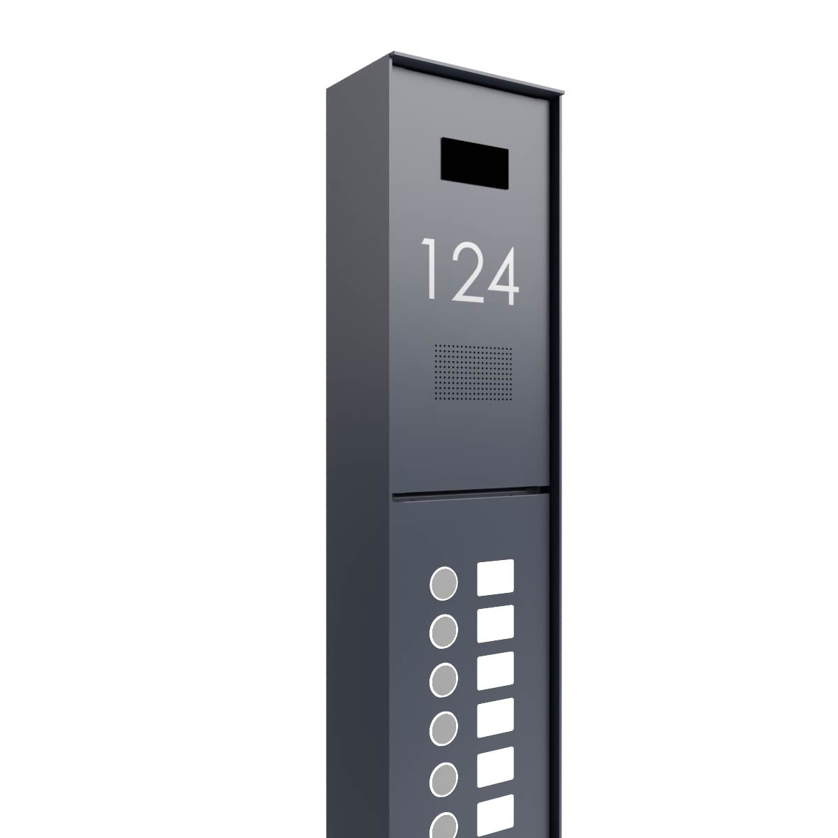 Design doorbell pillar GOETHE 200x1600 - RAL of your choice Design doorbell pillar GOETHE 200x1600 - RAL of your choice