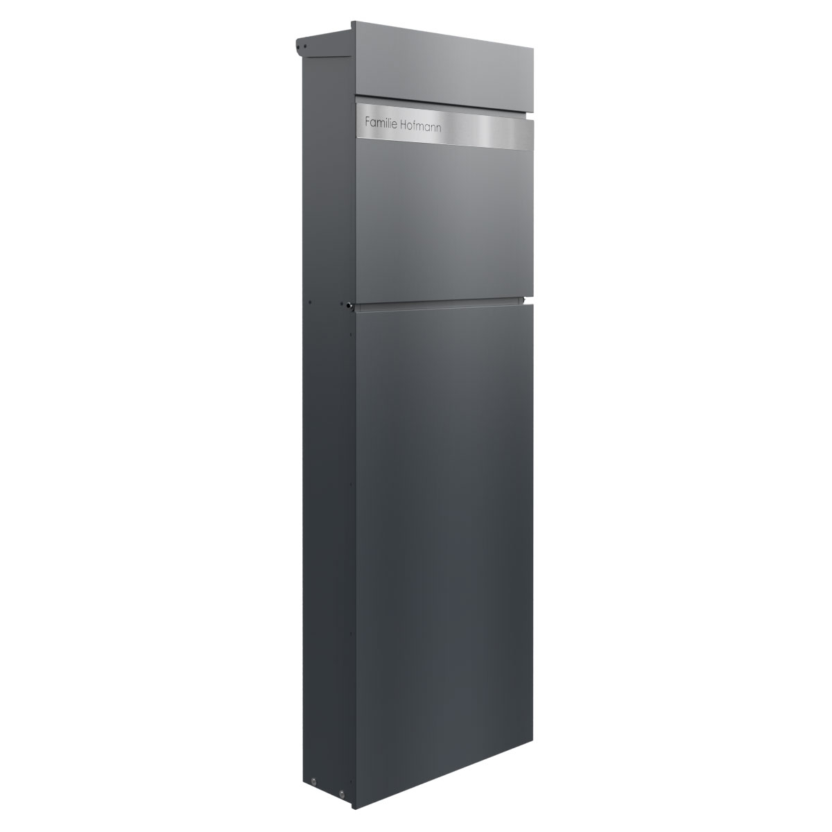 Skrzynka na listy na cokole LESSING Edition - Design Elegance 2 - szary antracyt RAL 7016