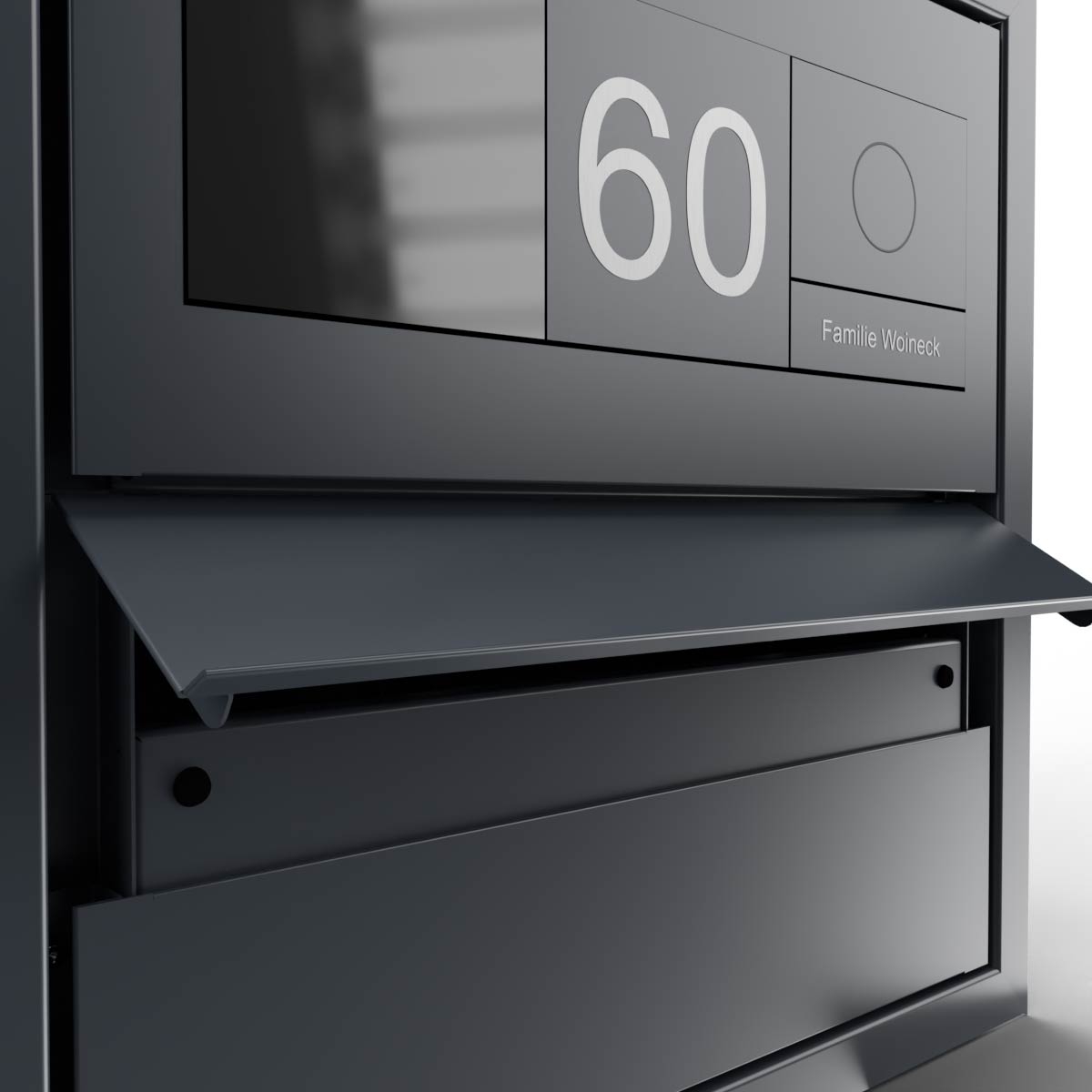 Design letterbox GOETHE MDW - RAL of your choice - GIRA System 106 Design letterbox GOETHE MDW - RAL of your choice - GIRA System 106