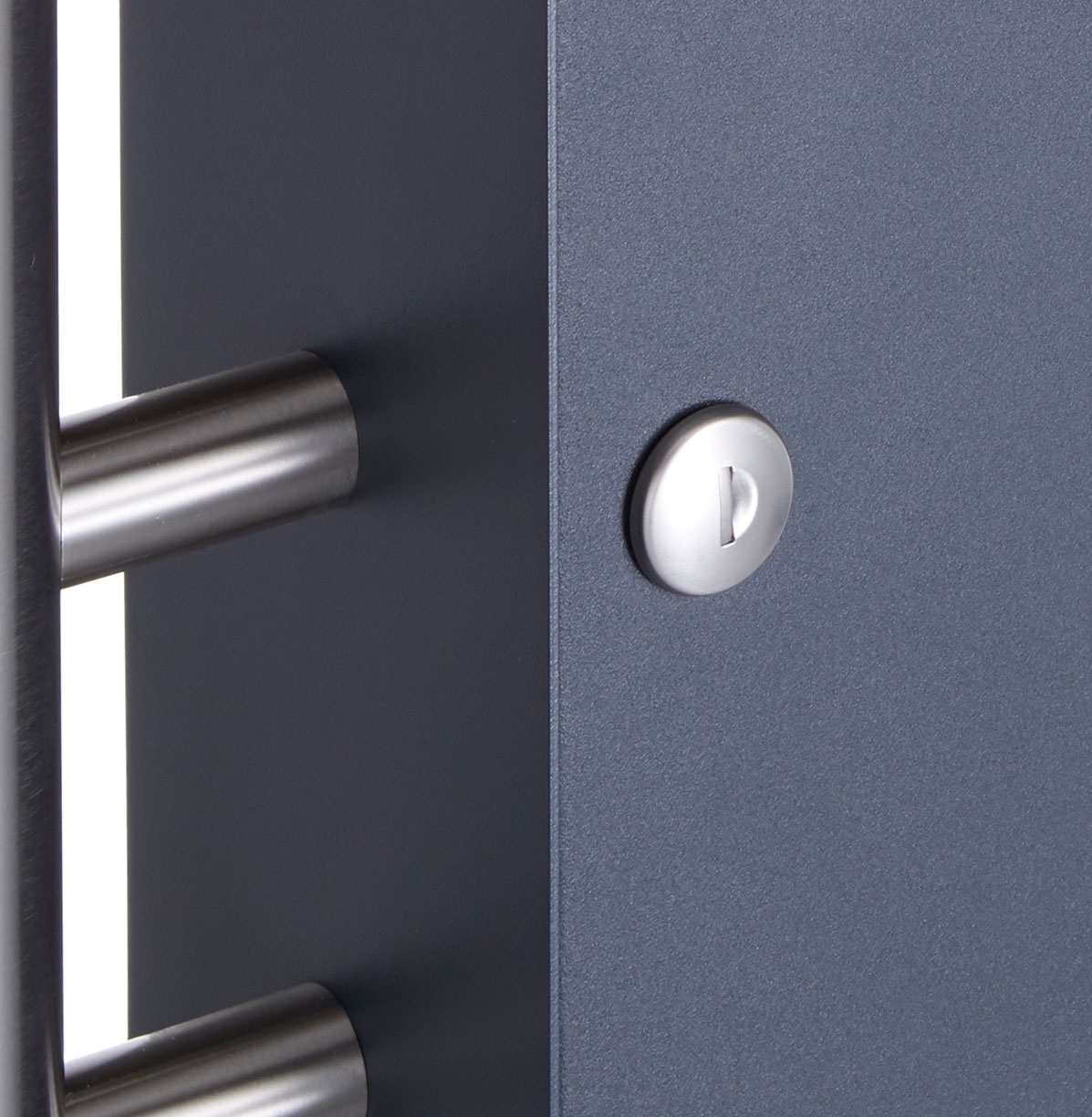18er 6x3 Edelstahl Briefkastenanlage freistehend Design BASIC Plus 385X ST-R - RAL nach Wahl
