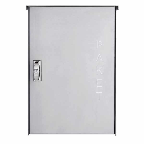 Stainless steel surface-mounted parcel box BASIC 863 AP - parcel compartment 550x370