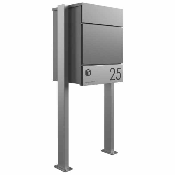 Freestanding parcel box KANT Edition ST-Q - Design Elegance 4 - DB 703 micaceous iron ore