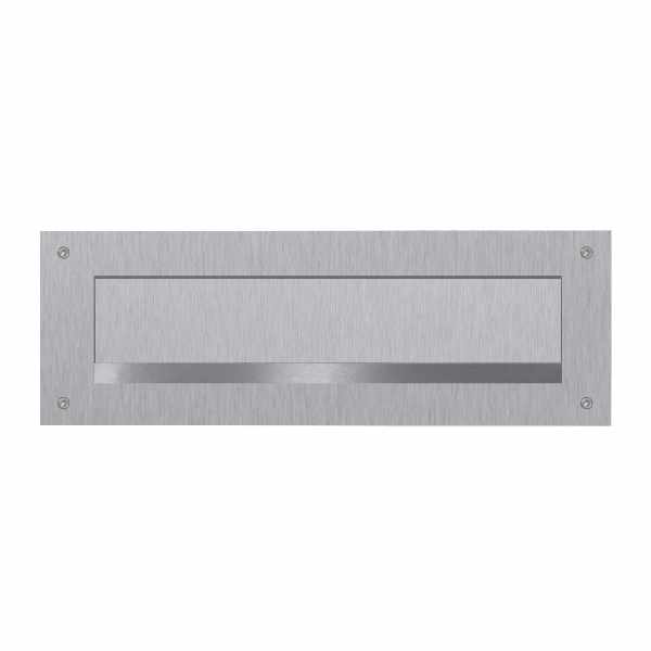Stainless steel letter slot - Slot 350x63mm - 410x140mm