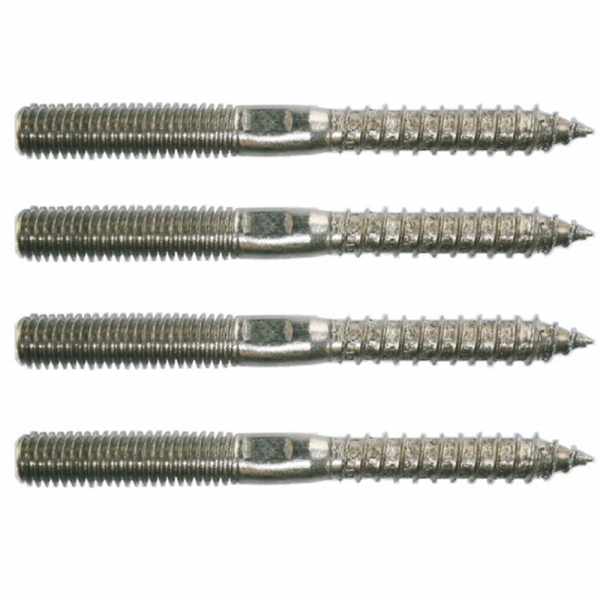 4-part set stainless steel V2A stick screws M10X220