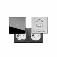 2er VIDEO Set GIRA System 106 - Edelstahl V2A - Kamera- Sprechstelle mit 1x Klingeltaster