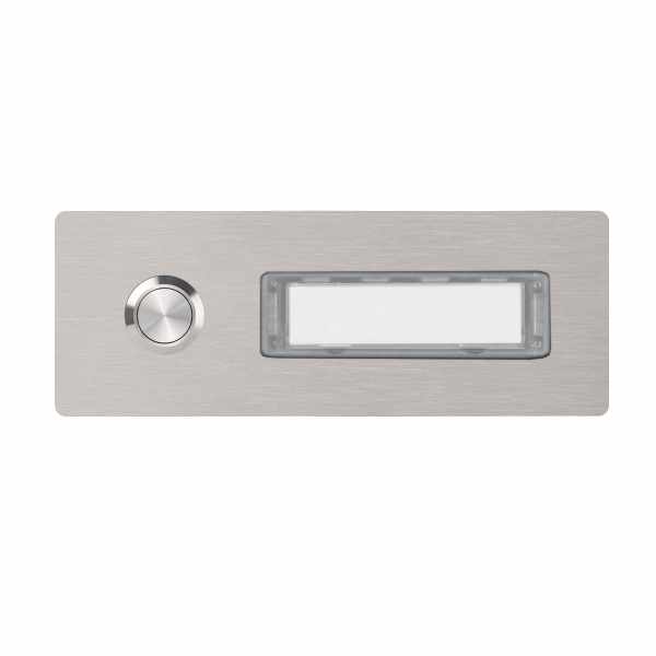 Stainless steel bell plate 150x50 BASIC 422 with nameplate - 1 party