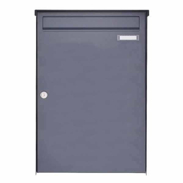 1er surface mounted large letterbox Design BASIC Plus 380XBA - RAL at choice