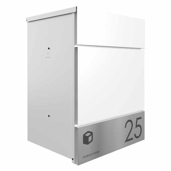 Surface-mounted parcel box KANT Edition - Design Elegance 4 - RAL 9016 traffic white