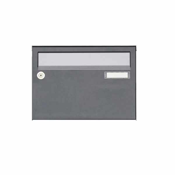 1 boîte aux lettres apparente Design BASIC Plus 385 XA 220 - acier inoxydable - RAL au choix
